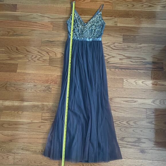 BHLDN Avery Bridesmaid Dress Womens Sz 0 Hydrangea Fairy Sequined Formal Whimsy - Picture 16 of 16